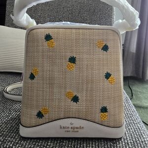 New Small Bucket Pineapple embro Parchment